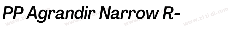 PP Agrandir Narrow R字体转换 PP Agrandir Narrow R字体转换
